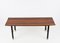 Mid-Century Italian Teak and Black Enameled Metal Bench with Brass Feet, 1960s, Image 5