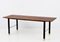 Mid-Century Italian Teak and Black Enameled Metal Bench with Brass Feet, 1960s, Image 4