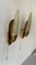 Mid-Century Modern Italian Brass & Long Smoke Glass Tubes Sconces, 1960s 5