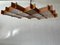 Large Mid-Century Modern Wood and Textured Glass Ceiling Lamp, 1960s 4