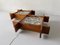 Large Mid-Century Modern Wood and Textured Glass Wall Lamp, 1960s, Image 5