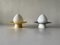 Opaline Glass UFO Bathroom Ceiling Lamps, Germany, 1960s, Set of 2, Image 1