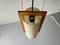 Lámpara colgante con marco de plástico y madera de Domus, años 80, Italia, Imagen 6
