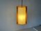 Plastic Paper and Wood Frame Pendant Lamp from Domus, 1980s, Italy 2