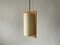 Plastic Paper and Wood Frame Pendant Lamp from Domus, 1980s, Italy 3