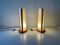 Plastic, Paper and Wood Frame Table Lamps from Domus, Italy, 1980s, Set of 2 8