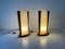 Plastic, Paper and Wood Frame Table Lamps from Domus, Italy, 1980s, Set of 2 5
