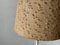 Cone Fabric Shade and White Metal Body Tripod Floor Lamp, Germany, 1950s, Image 8