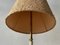 Cone Fabric Shade and White Metal Body Tripod Floor Lamp, Germany, 1950s, Image 7