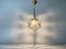 Lámpara de techo con cuentas florales de latón y vidrio de Emil Stejnar para Rupert Nikoll, años 50, Imagen 5