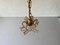 Brass & Glass Flower Bead Ceiling Lamp by Emil Stejnar for Rupert Nikoll, 1950s 8