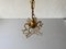 Brass & Glass Flower Bead Ceiling Lamp by Emil Stejnar for Rupert Nikoll, 1950s, Image 8