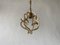 Brass & Glass Flower Bead Ceiling Lamp by Emil Stejnar for Rupert Nikoll, 1950s 7