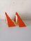 Dreieckige Prismen Wand- oder Tischlampen aus Glimmer in Gelb & Orange von Ikea, 1980er, 2er Set 7