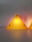 Lámparas de mesa o pared con prismas triangulares en amarillo y naranja de Ikea, años 80. Juego de 2, Imagen 10