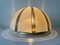 Große kuppelförmige Einbau- oder Wandlampe mit dreidimensionalem Glas von Peill & Putzler, 1960er 2