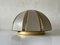Large Dome Shaped Flush Mount or Wall Lamp with 3 Dimensional Glass from Peill & Putzler, Germany, 1960s, Image 1