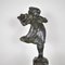 Robin Shippard, Fillette Au Chiot, 1901, Bronze 12