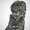 Robin Shippard, Fillette Au Chiot, 1901, Bronze 4