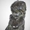 Robin Shippard, Fillette Au Chiot, 1901, Bronze, Image 4
