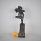 Robin Shippard, Fillette Au Chiot, 1901, Bronze 20