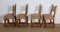 Early Twentieth Century Oak Chairs in the Style of Monastic, Set of 4 3