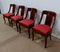 19th Century Restoration Period Mahogany Gondola Chairs, Set of 4 3