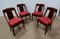 Restaurierte Gondola Stühle aus Mahagoni, 19. Jh., 4er Set 1