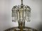 Brass and Crystal Chandelier Crown with 3 Lights, 1970s, Image 8