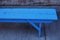 Blue Painted Wooden Bench, Image 9