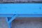 Blue Painted Wooden Bench, Image 7