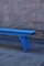 Blue Painted Wooden Bench, Image 10