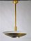 Large Art Deco Twentieth Century Brass and Glass Chandelier by Jean Perzel 16