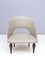 Mid-Century Italian Ebonized Wood and Gray Skai Lounge Chairs, Set of 2 7