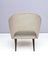 Mid-Century Italian Ebonized Wood and Gray Skai Lounge Chairs, Set of 2 9