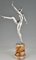 Art Deco Silvered Bronze Sculpture of a Nude Dancer from Morante, Image 7