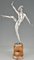 Art Deco Silvered Bronze Sculpture of a Nude Dancer from Morante 5