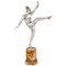 Art Déco Versilberte Bronze Skulptur einer Tänzerin von Morante 1