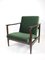 Olive Green Velvet GFM-142 Armchair by Edmund Homa, 1970s, Image 8