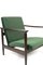 Olive Green Velvet GFM-142 Armchair by Edmund Homa, 1970s 6