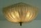 Lámpara de techo Plafoniere Ice de vidrio texturizado de Honsel Lights, años 70, Imagen 9
