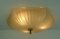 Lámpara de techo Plafoniere grande de vidrio texturizado de Honsel Lights, años 70, Imagen 9