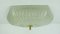 Große 6-eckige Plafoniere Eis Texturglas Deckenlampe von, Honsel Lights, 1970er 1