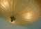 Große 6-eckige Plafoniere Eis Texturglas Deckenlampe von, Honsel Lights, 1970er 8
