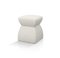 Cusi Pouf in White Cotton Mohair from KABINET 1