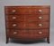 19th Century Mahogany Bowfront Chest of Drawers 1