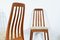 Mid-Century Scandinavian Teak & Wool Dining Chairs, 1960s, Set of 4, Image 5