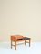 Teak & Leather Gossip Chair Bench 2