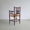 20th Century Dutch Bobbin Chair with Rush Seat, Image 3