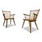 Cherry Wood Armchairs by Albert Haberer, 1950s, Set of 2 16